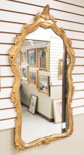 CARVED GILTWOOD-FRAMED WALL MI