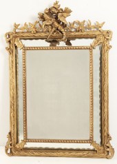 CARVED GILTWOOD FRENCH CUSHION