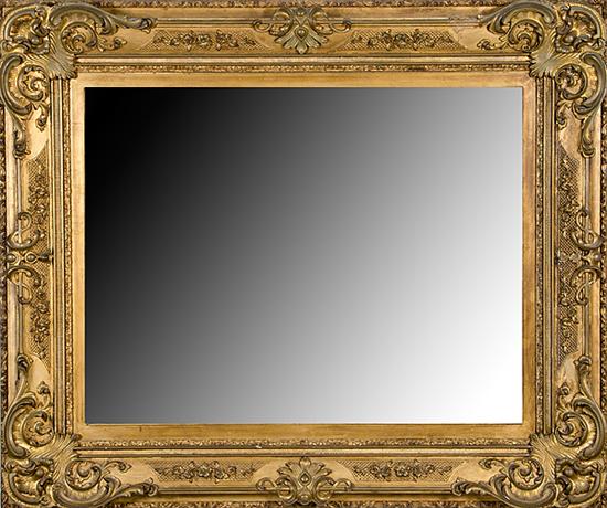Carved giltwood mirror late 19th
