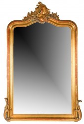 CARVED GILTWOOD WALL MIRRORCar