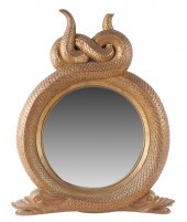 CARVED & GILTWOOD WALL MIRRORt