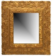 CARVED GILTWOOD WALL MIRRORwit