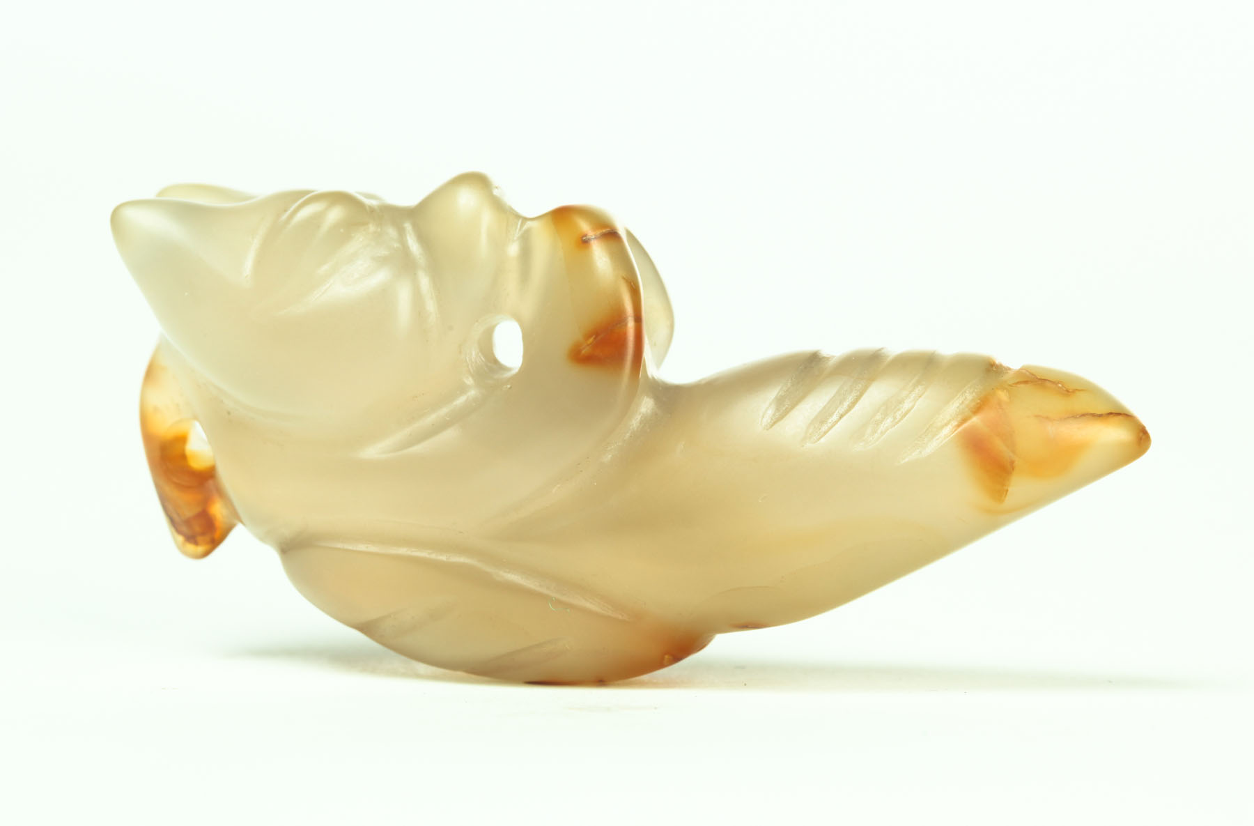 CARVED HAND HOLD.  China  19th