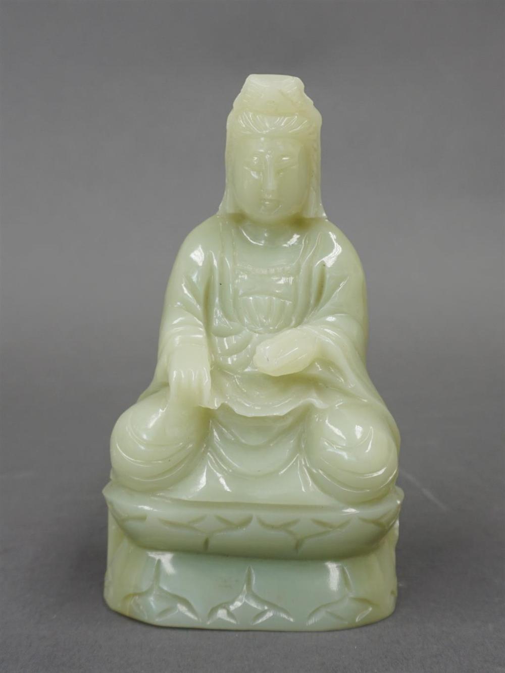 CARVED HARDSTONE BUDDHACarved