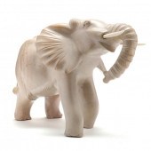 CARVED HARDSTONE ELEPHANT Keny