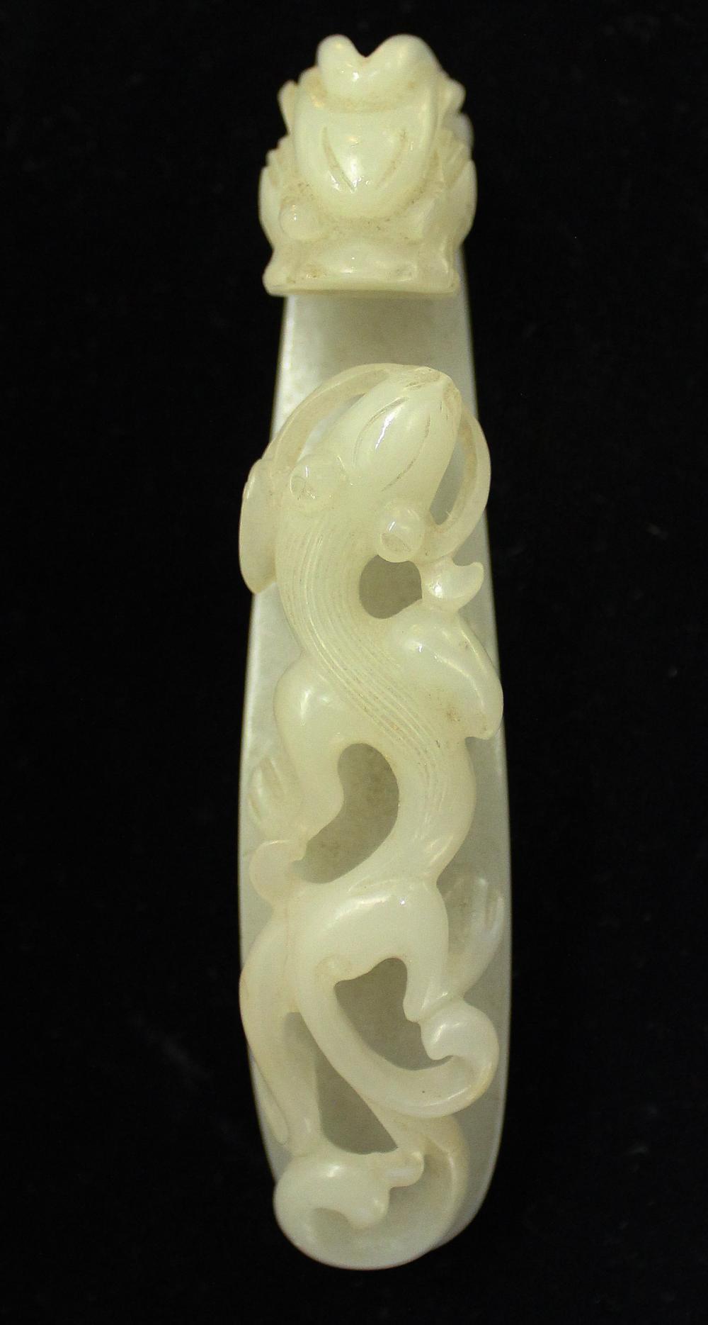 CARVED HARDSTONE KIMONO BELT