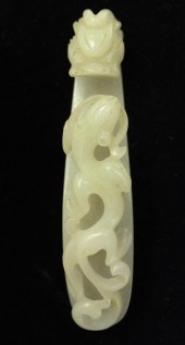 CARVED HARDSTONE KIMONO BELT H