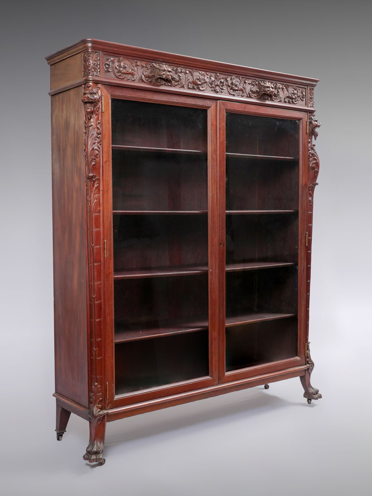CARVED HORNER ERA MAHOGANY