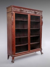 CARVED HORNER ERA MAHOGANY BOO