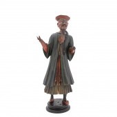 CARVED INDONESIAN FIGURE WITH