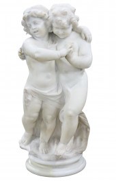 CARVED ITALIAN CARRERA MARBLE