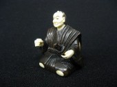 Carved Ivory & Boxwood Netsuke