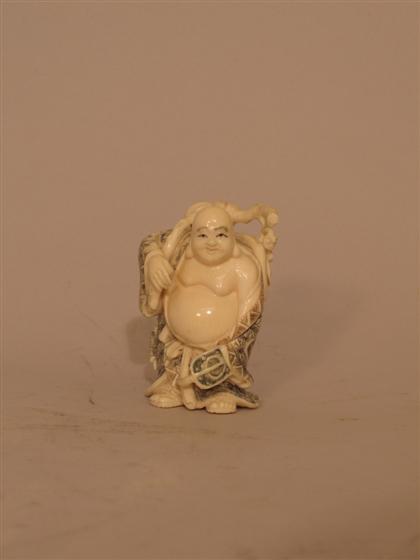 Carved Ivory Buddha    Japanese