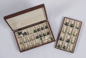 CARVED IVORY CHESS SET: Carved