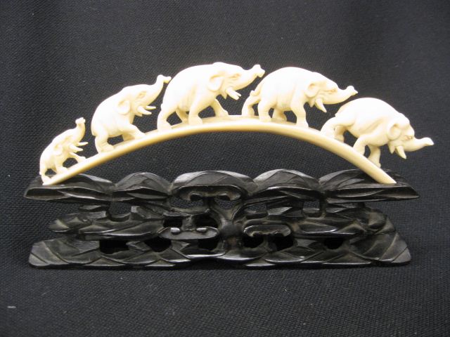 Carved Ivory ''Elephant Bridge''