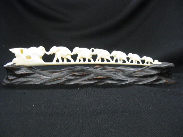 Carved Ivory ''Elephant Bridge''