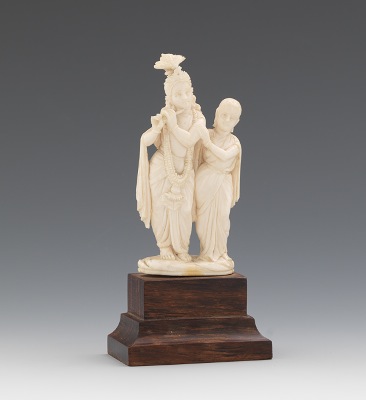 Carved Ivory Figural of Indian