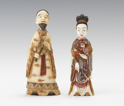 Carved Ivory Figurative Snuff