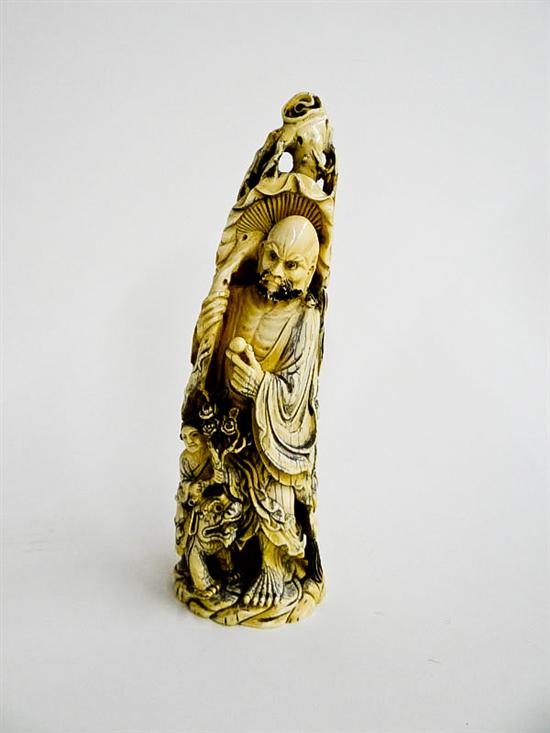 CARVED IVORY FIGURE.  China  late