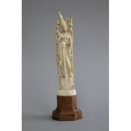 Carved ivory figure of a Hindu