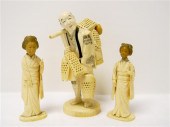 Carved ivory figure of an Asia