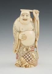 Carved Ivory Figure of Hotai B