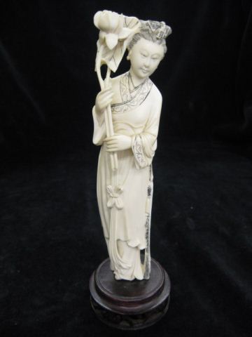 Carved Ivory Figurine of a Ladywith
