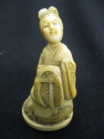 Carved Ivory Figurine of a