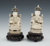 Carved Ivory Figurines of an E