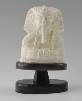 CARVED IVORY KING TUTANKHAMUN