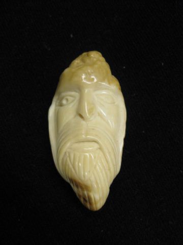 Carved Ivory Netsuke Bust of