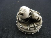 Carved Ivory Netsuke of Mantie