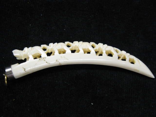 Carved Ivory Pendant bridge of