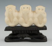 Carved Ivory "See no Evil Hear