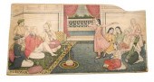 CARVED IVORY SLAB PAINTING, HA