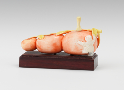 Carved Ivory Three Fruit Snuff
