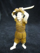 Carved Ivory & Wood Figurine o