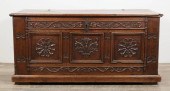 CARVED JACOBEAN BLANKET CHESTC