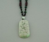 CARVED JADE, AMETHYST, ONYX AN
