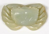 CARVED JADE CRABChinese carved