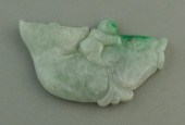 CARVED JADE DEPICTING MAN RIDI