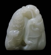 Carved Jade Figure of Immortal