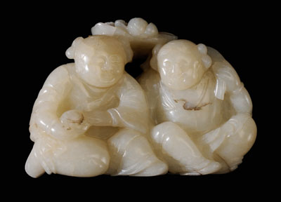 Carved Jade "Hehe Erxian"