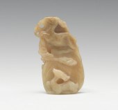 Carved Jade Stag and Deer A ja