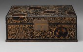 Carved Lacquer Box Japanese, e