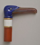 CARVED LAPIS-LAZULI AGATE GOLD