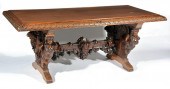 CARVED LIBRARY TABLE ATTRIBUTE