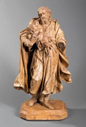 CARVED LIMEWOOD OF ST. JOSEPH