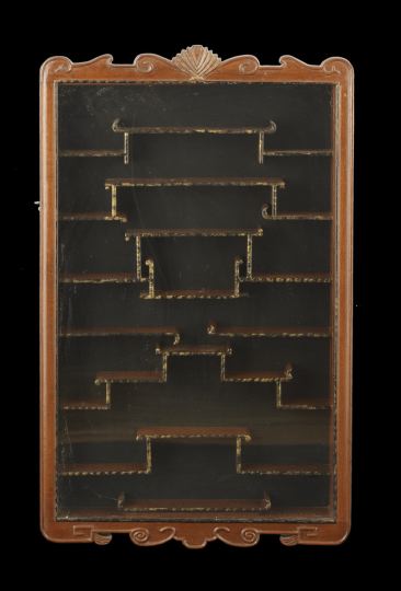 Carved Mahogany and Glazed Wall