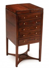 CARVED MAHOGANY BEAU BRUMMEL D